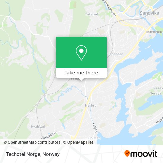 Techotel Norge map