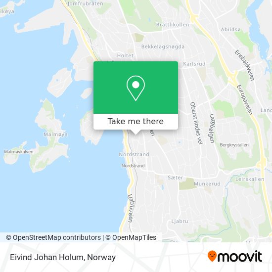 Eivind Johan Holum map