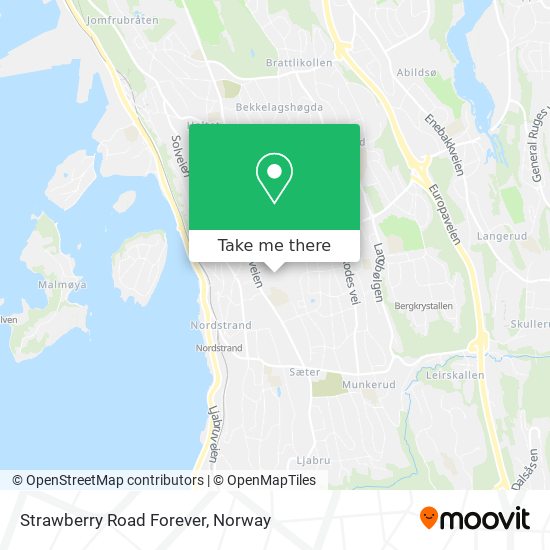 Strawberry Road Forever map