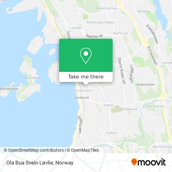 Ola Bua Svein Løvlie map