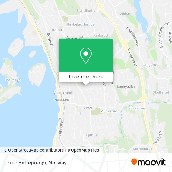 Purc Entreprenør map