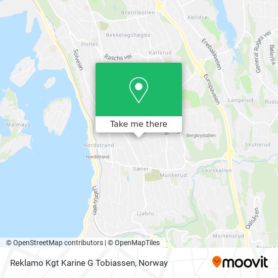 Reklamo Kgt Karine G Tobiassen map