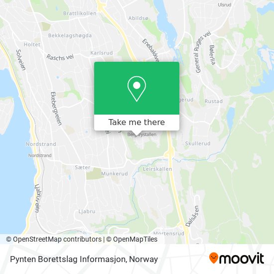 Pynten Borettslag Informasjon map