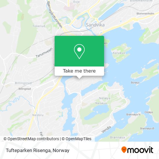 Tufteparken Risenga map