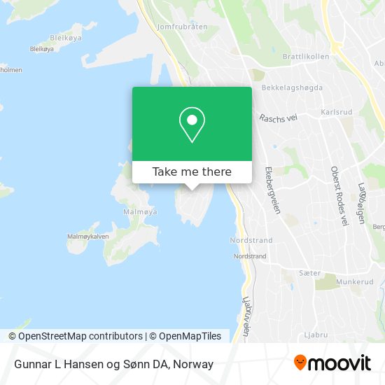 Gunnar L Hansen og Sønn DA map