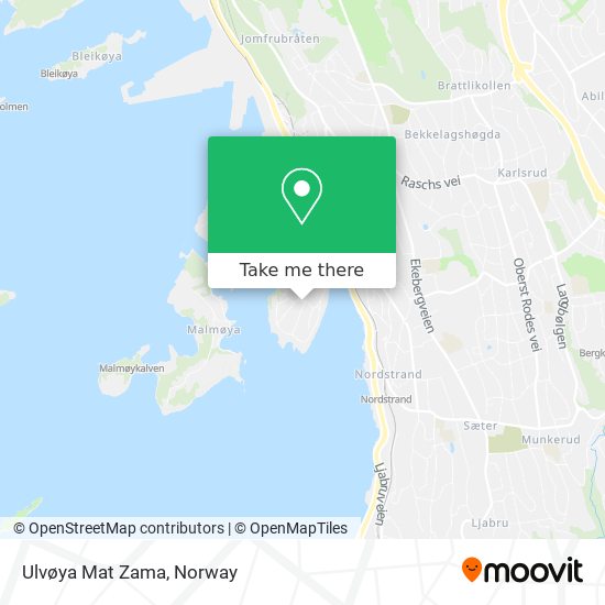 Ulvøya Mat Zama map