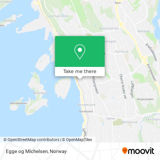 Egge og Michelsen map