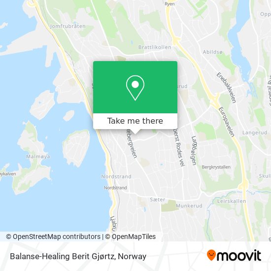 Balanse-Healing Berit Gjørtz map