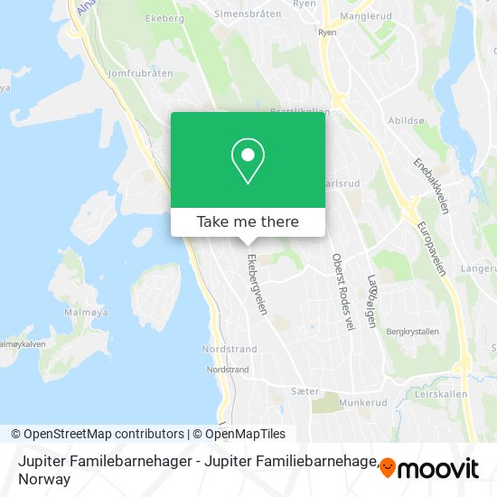 Jupiter Familebarnehager - Jupiter Familiebarnehage map