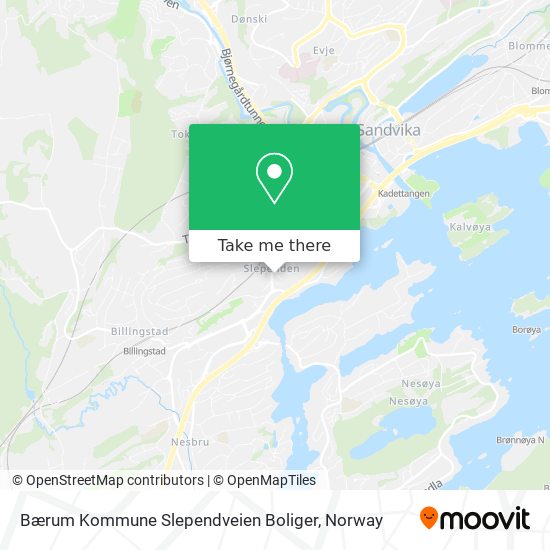 Bærum Kommune Slependveien Boliger map