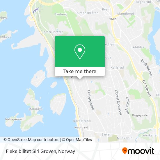 Fleksibilitet Siri Groven map