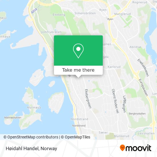 Høidahl Handel map