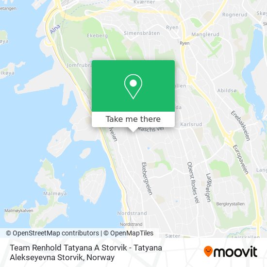 Team Renhold Tatyana A Storvik - Tatyana Alekseyevna Storvik map