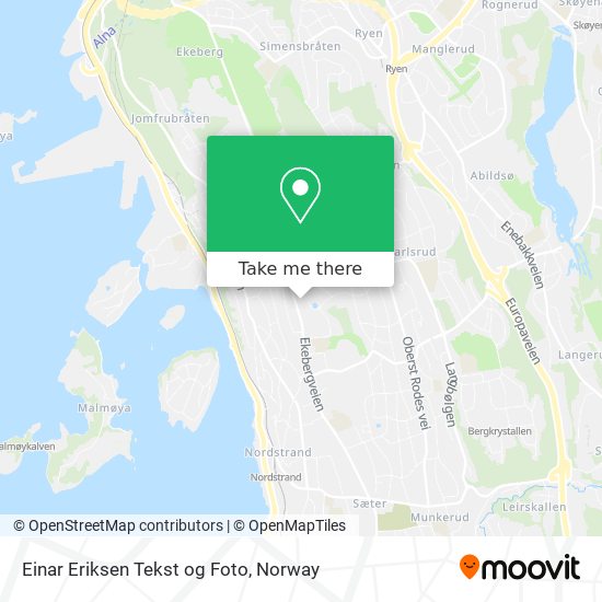 Einar Eriksen Tekst og Foto map