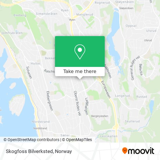 Skogfoss Bilverksted map