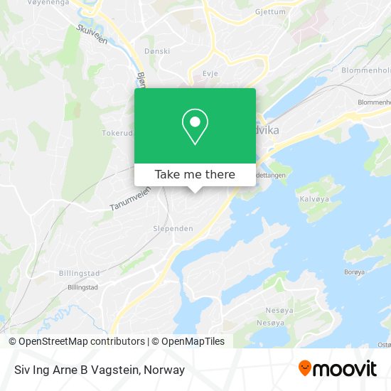 Siv Ing Arne B Vagstein map