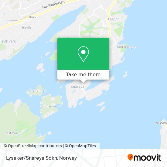 Lysaker/Snarøya Sokn map