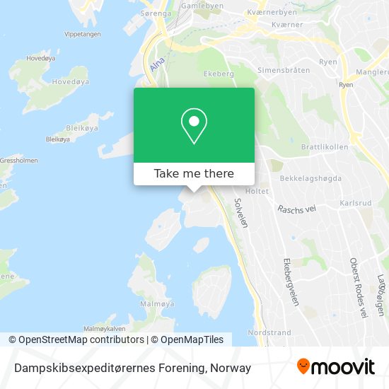 Dampskibsexpeditørernes Forening map