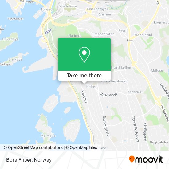 Bora Frisør map