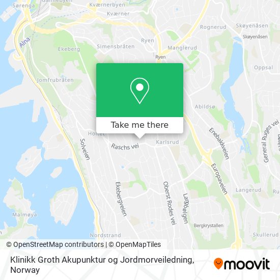 Klinikk Groth Akupunktur og Jordmorveiledning map