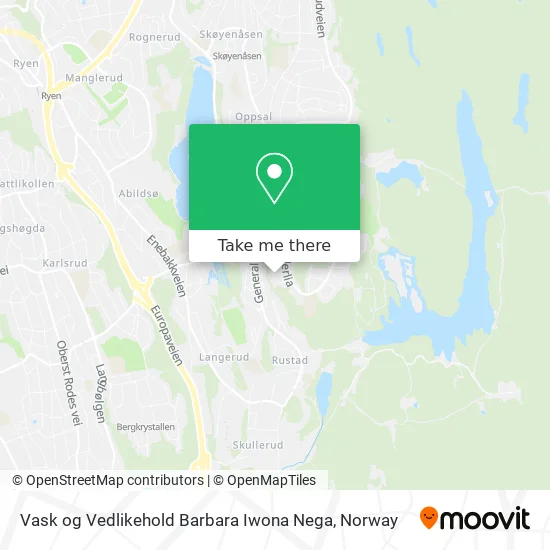 Vask og Vedlikehold Barbara Iwona Nega map