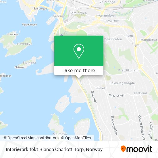 Interiørarkitekt Bianca Charlott Torp map