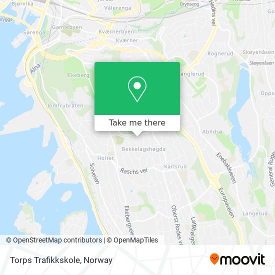 Torps Trafikkskole map