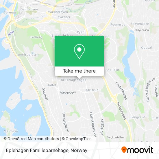 Eplehagen Familiebarnehage map