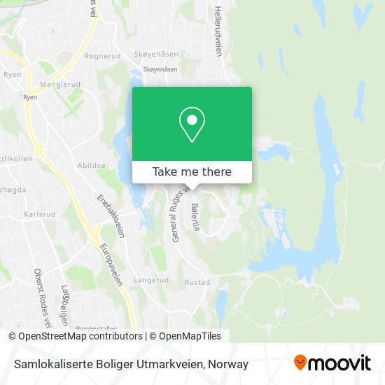 Samlokaliserte Boliger Utmarkveien map
