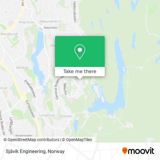 Sjåvik Engineering map