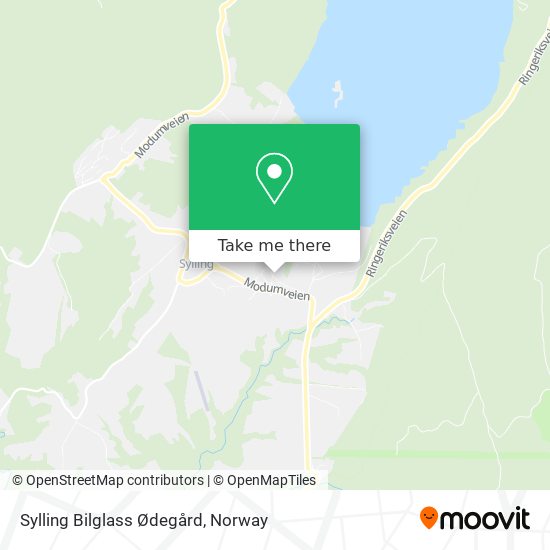 Sylling Bilglass Ødegård map