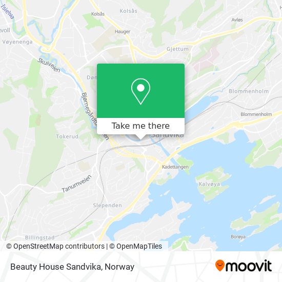 Beauty House Sandvika map