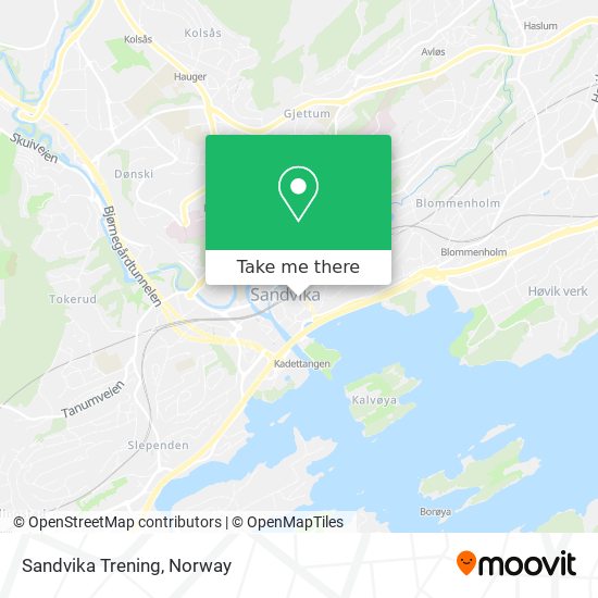 Sandvika Trening map