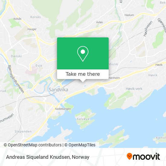 Andreas Siqueland Knudsen map