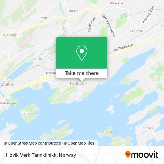 Høvik Verk Tannklinikk map