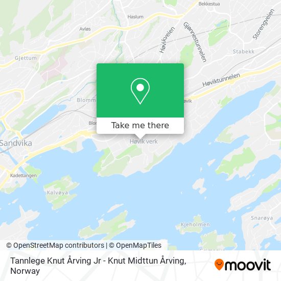 Tannlege Knut Årving Jr - Knut Midttun Årving map