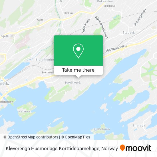 Kløverenga Husmorlags Korttidsbarnehage map