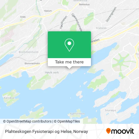 Plahteskogen Fysioterapi og Helse map