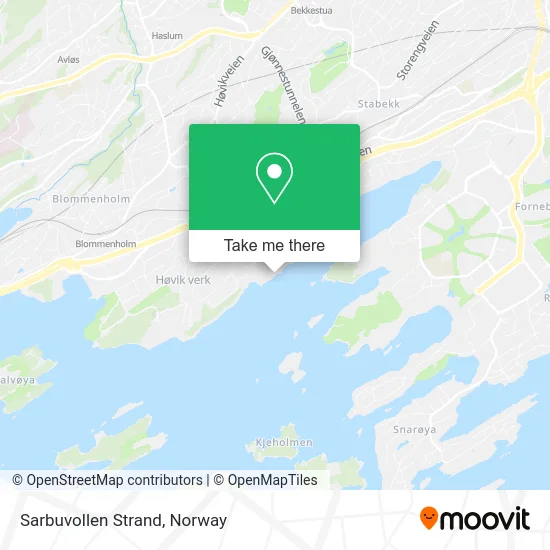 Sarbuvollen Strand map