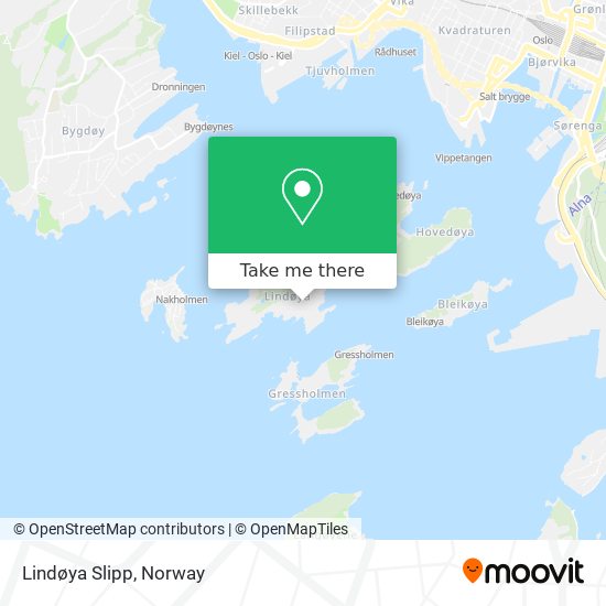 Lindøya Slipp map