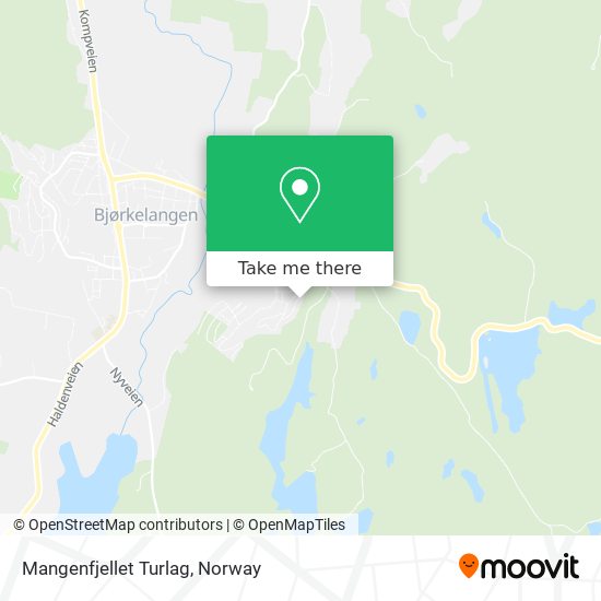 Mangenfjellet Turlag map