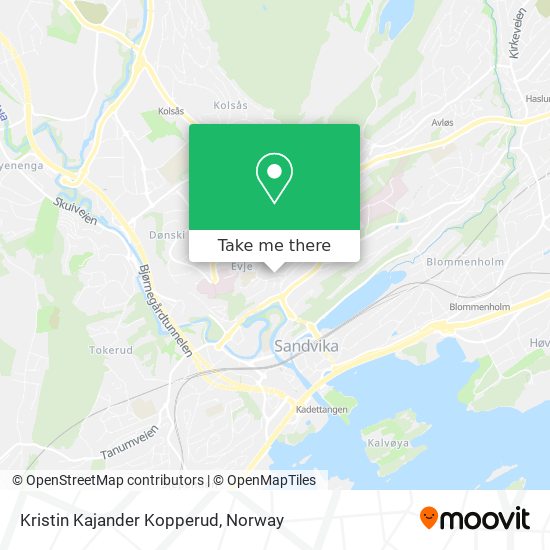 Kristin Kajander Kopperud map