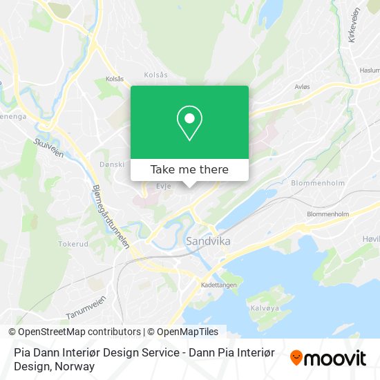 Pia Dann Interiør Design Service - Dann Pia Interiør Design map