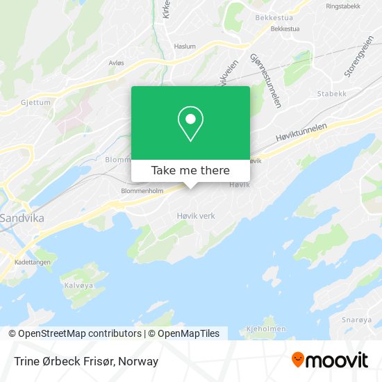 Trine Ørbeck Frisør map