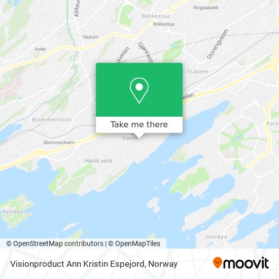 Visionproduct Ann Kristin Espejord map