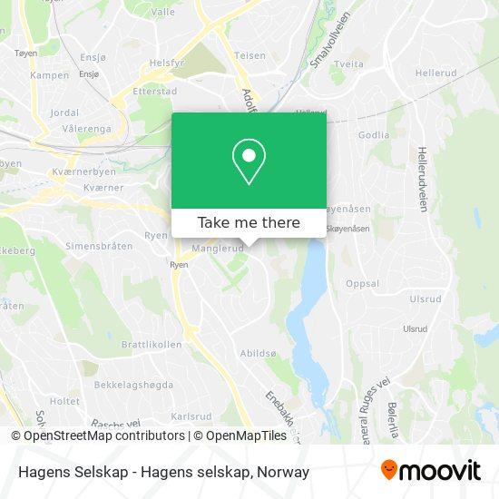 Hagens Selskap - Hagens selskap map