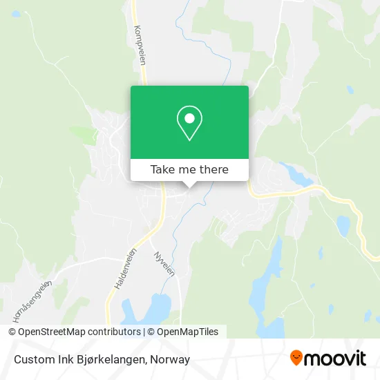 Custom Ink Bjørkelangen map