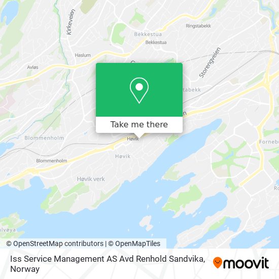 Iss Service Management AS Avd Renhold Sandvika map