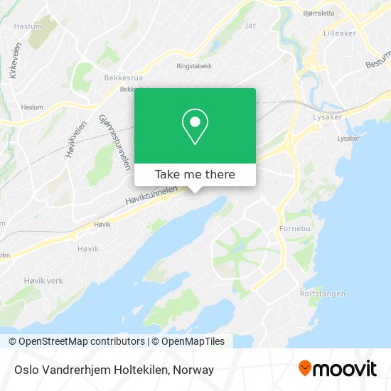 Oslo Vandrerhjem Holtekilen map