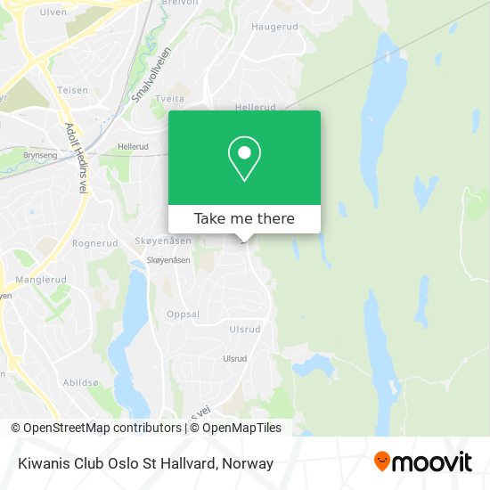 Kiwanis Club Oslo St Hallvard map